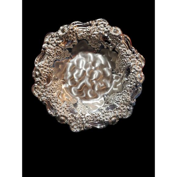 Vintage WMF Ikora Silver Plated Tarnish Resistant Floral Design Bowl Germany - Picture 1 of 6